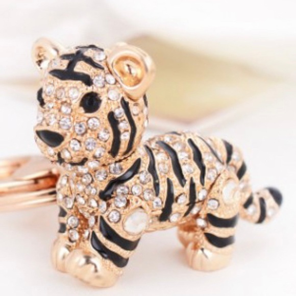 Limited Tiger Crystal Rhinestone Keychain. - Picture 3 of 3